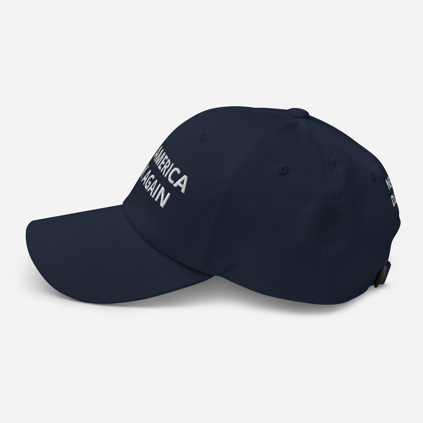 Make America Think Again Dad hat in blue